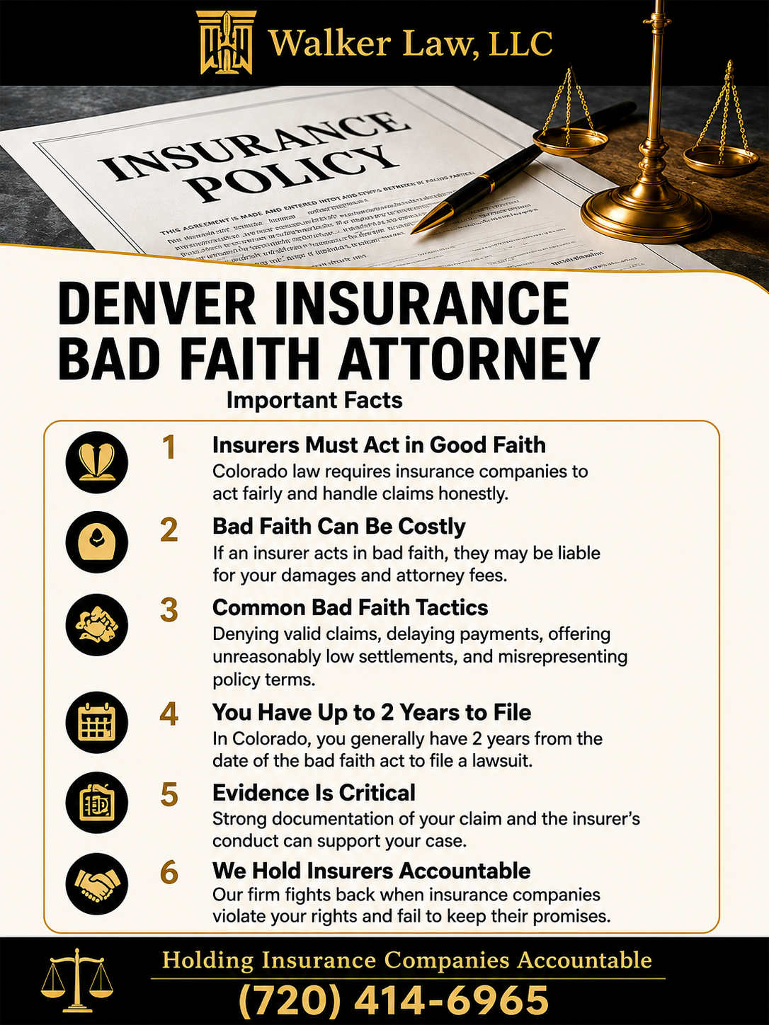 Denver Insurance Bad Faith Attorney Infographic